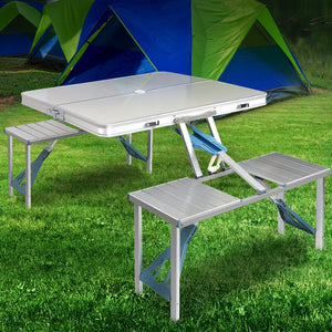 Portable Folding Camping Table and Chair Set 85cm