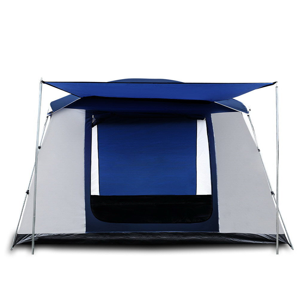 Weisshorn 6 Person Dome Camping Tent - Navy and Grey