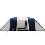 Weisshorn 12 Person Canvas Dome Camping Tent - Navy & Grey
