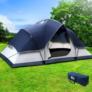 Weisshorn 6 Person Family Camping Tent Navy Grey