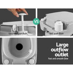 Outdoor Portable Camping Toilet 22L