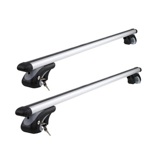 Giantz 1200mm Universal Aluminium Lockable Roof Rack - Silver