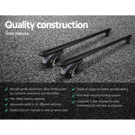 Giantz 1350mm Universal Aluminium Lockable Roof Rack - Black