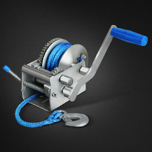 Giantz 3 Speed Hand Winch Synthetic Rope