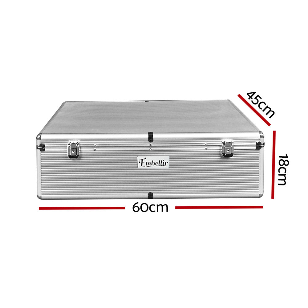 Embellir 1000 Disc Aluminium Storage Box - Silver