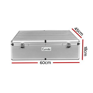 Embellir 1000 Disc Aluminium Storage Box - Silver