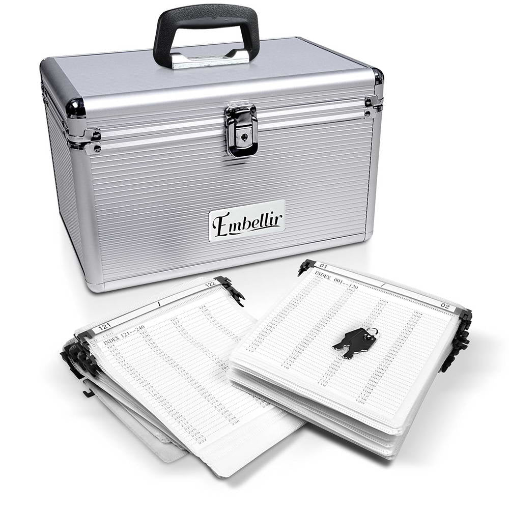 Embellir 240 Disc Aluminium Storage Box - Silver