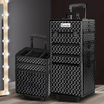 Embellir 7 in 1 Portable Cosmetic Beauty Makeup Trolley - Diamond Black