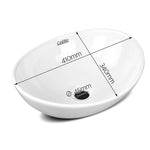 Cefito Ceramic Oval Sink Bowl - White