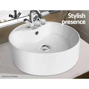 Cefito Ceramic Round Sink Bowl - White