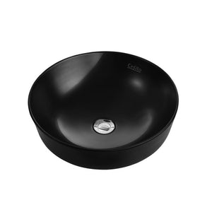 Cefito Ceramic Bathroom Basin Sink Vanity Bowl Above Counter Basins Matte Black