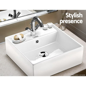 Cefito Ceramic Rectangle Sink Bowl - White