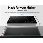 Devanti 6000W Four Burner Ceramic Cooktop - Black