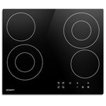 Devanti 6300W Four Burner Ceramic Cooktop - Black