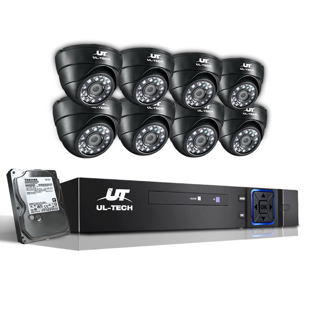 UL Tech 1080P 8 Channel HDMI CCTV Security Camera with 1TB Hard Drive