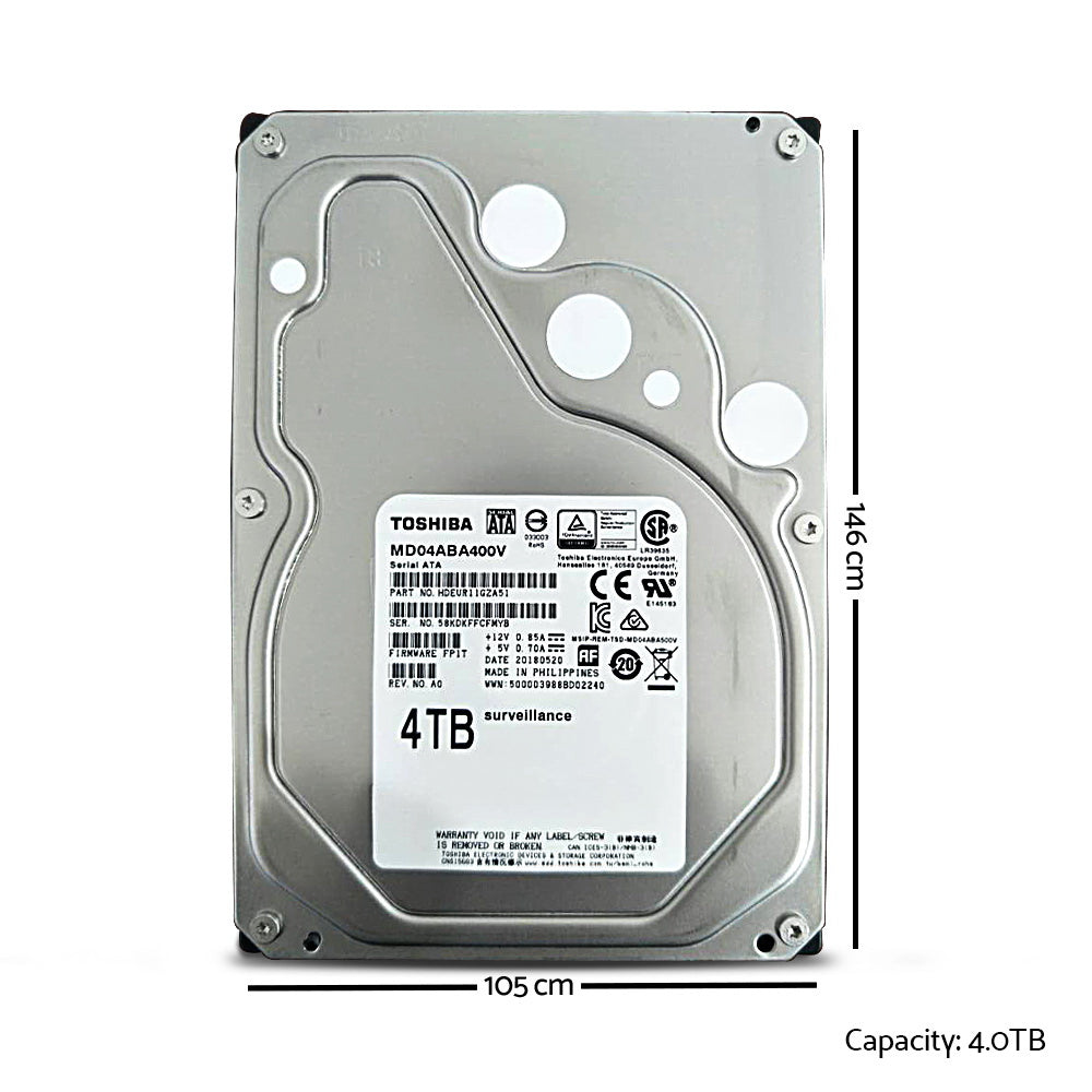 Toshiba Internal CCTV Hard Disk Drive 4TB