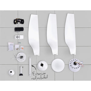 52" DC Motor Ceiling Fan with LED Light with Remote 8H Timer Reverse Mode 5 Speeds