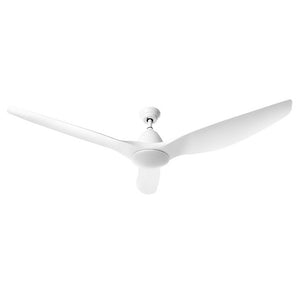 64" DC Motor Ceiling Fan with LED Light with Remote 8H Timer Reverse Mode 5 Speeds White