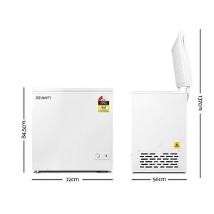 Devanti 145L Chest Freezer - White