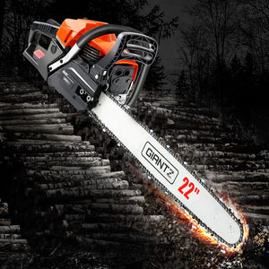 GIANTZ Latest 62cc Petrol Commercial Chainsaw 22 Bar E-Start Chain Saw Pruning