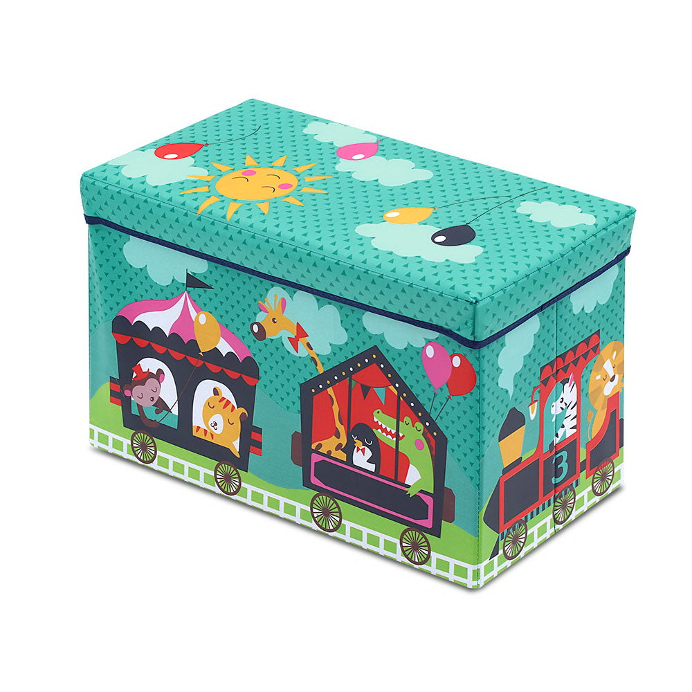 Kids Foldable Storage Toy Box - Green