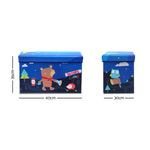 Kids Foldable Storage Toy Box - Blue