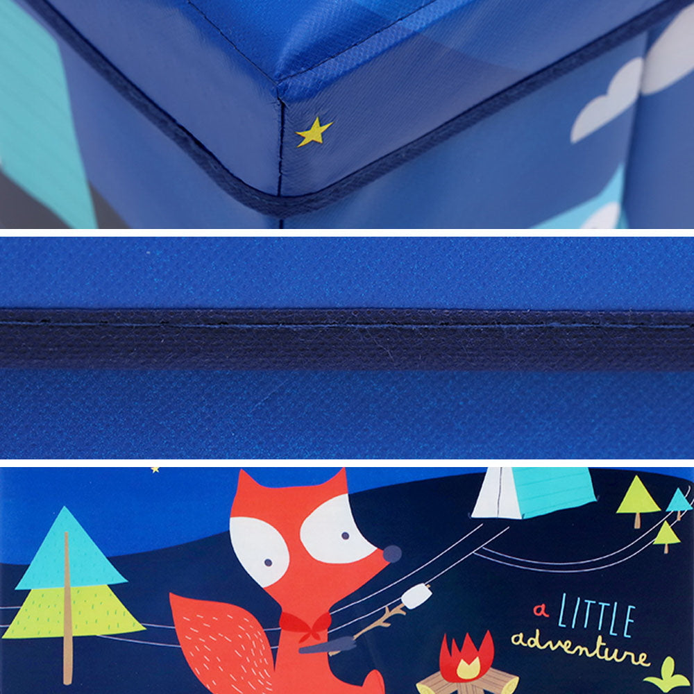 Kids Foldable Storage Toy Box - Blue