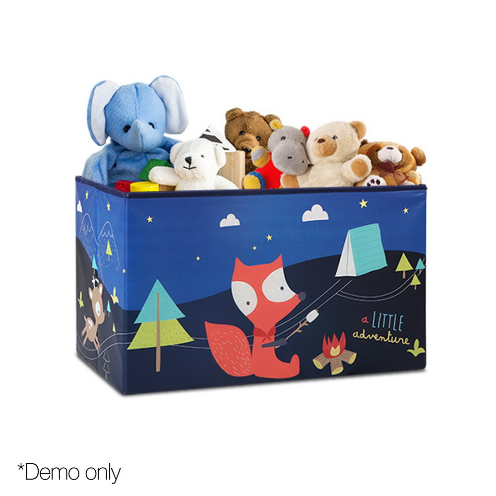 Kids Foldable Storage Toy Box - Blue