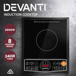 Devanti Portable Single Ceramic Electric Induction Cook Top - Black