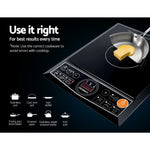 Devanti Portable Single Ceramic Electric Induction Cook Top - Black