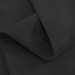 Artqueen 2X Pinch Pleat Pleated Blockout Curtains Black 180cmx213cm