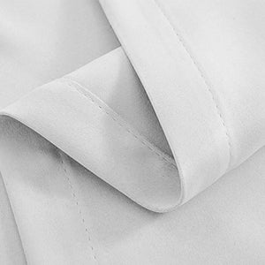 Artqueen 2X Pinch Pleat Pleated Blockout Curtains White 140cmx230cm