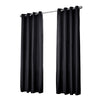 Art Queen 2 Panel 180 x 230cm Block Out Curtains - Black