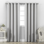 Art Queen 2 Panel 180 x 230cm Block Out Curtains - Light Grey