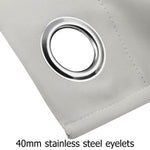 Art Queen 2 Panel 180 x 213cm Block Out Curtains - Ecru