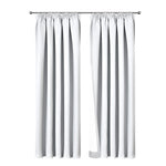 Art Queen 2 Pencil Pleat 180x213cm Blockout Curtains - White