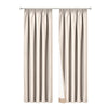 Art Queen 2 Pencil Pleat 240x213cm Blockout Curtains - Sand