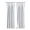 Art Queen 2 Pencil Pleat 180x230cm Blockout Curtains - White