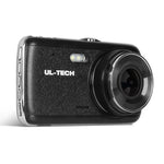 UL Tech 4 Inch Dual Camera Dash Camera - Black