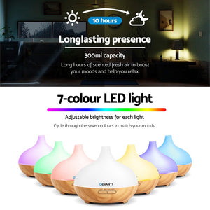 DEVANTi Aroma Diffuser Air Humidifier Night Light 300ml