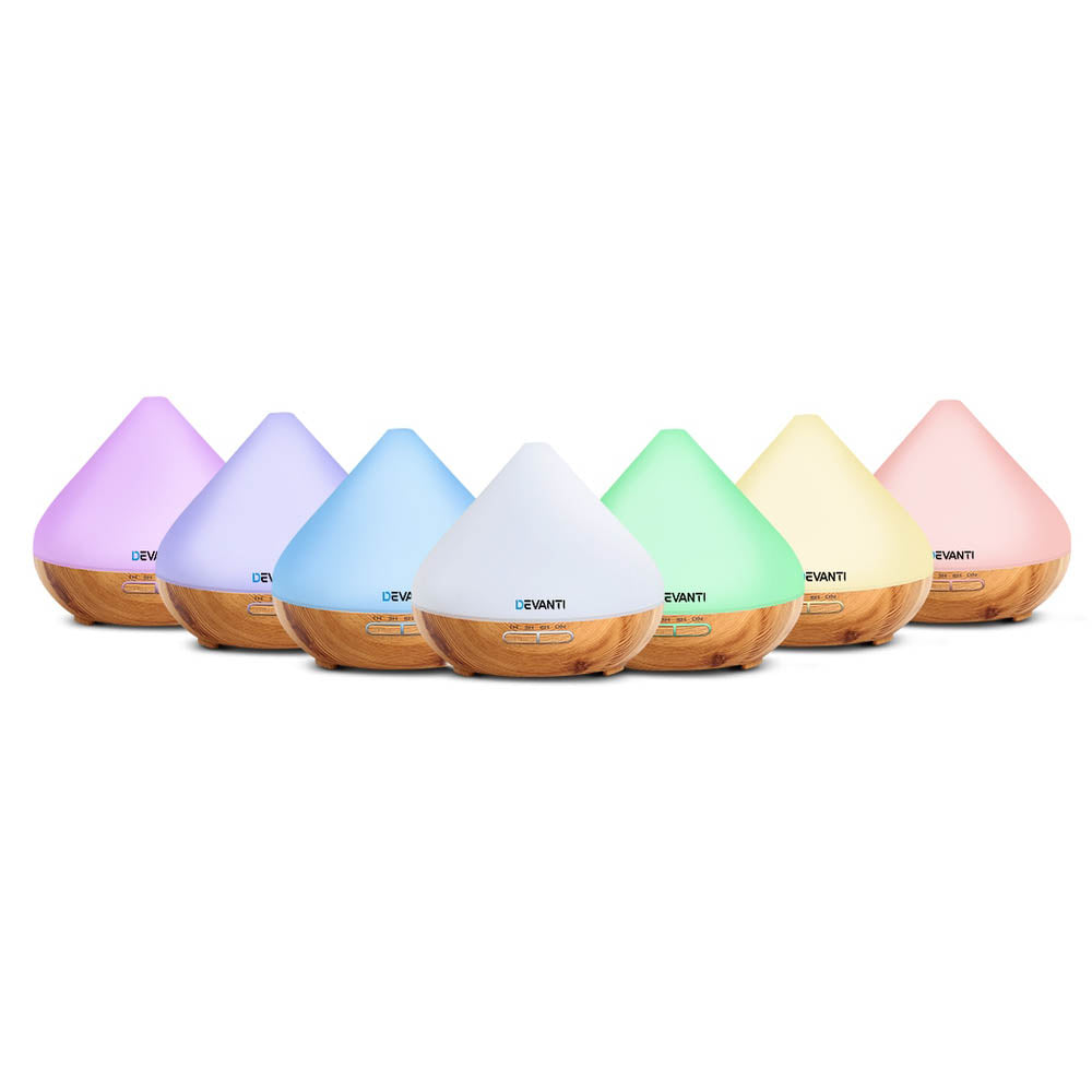 DEVANTI Aroma Diffuser Air Humidifier Night Light 300ml