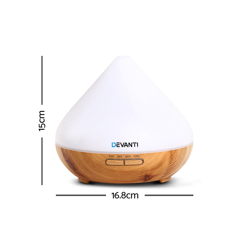 DEVANTI Aroma Diffuser Air Humidifier Night Light 300ml