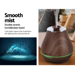 Devanti Aroma Diffuser - Dark Wood