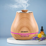 DEVANTi Aroma Diffuser Air Humidifier Light Wood Grain 400ml