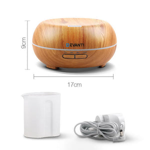 Devanti 200ml 4 in 1 Aroma Diffuser - Light Wood