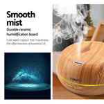 Devanti 200ml 4 in 1 Aroma Diffuser - Light Wood