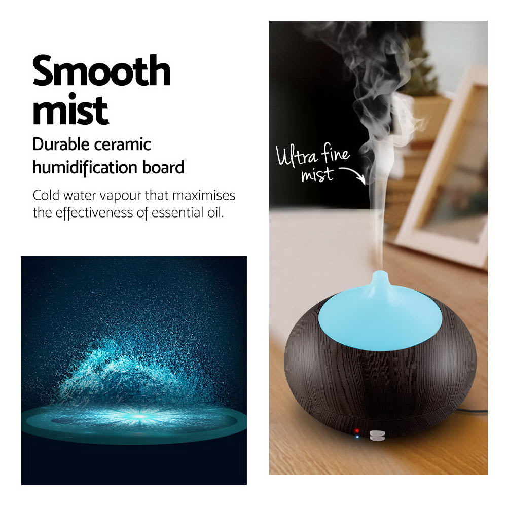 4 in 1 Aroma Diffuser 300ml - Dark Wood