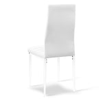 Artiss Set of 4 Dining Chairs PVC Leather - White