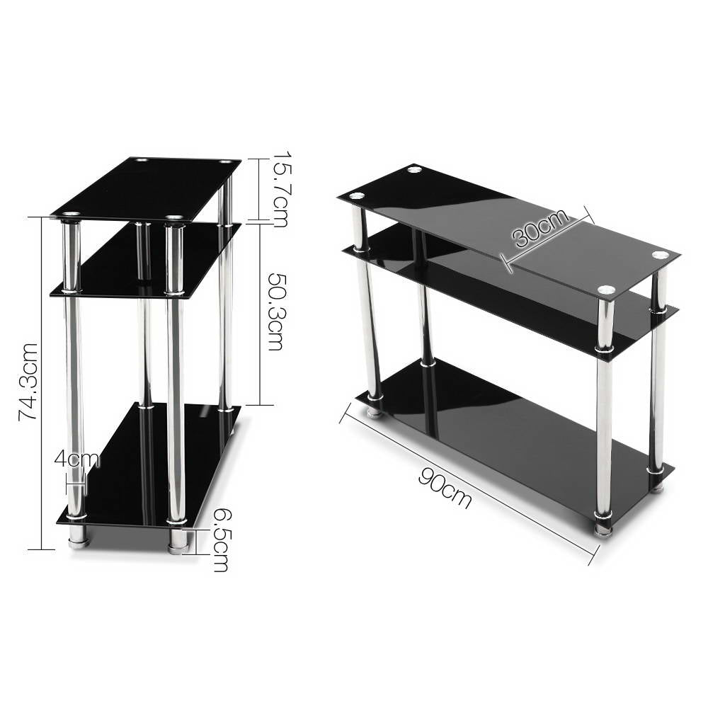 Artiss Entry Hall Console Table - Black & Silver