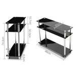 Artiss Entry Hall Console Table - Black & Silver